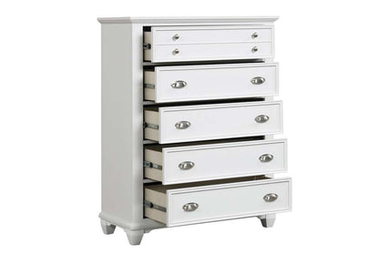 New Classic Furniture - Jamestown Chest- White - B2118-070 view 5