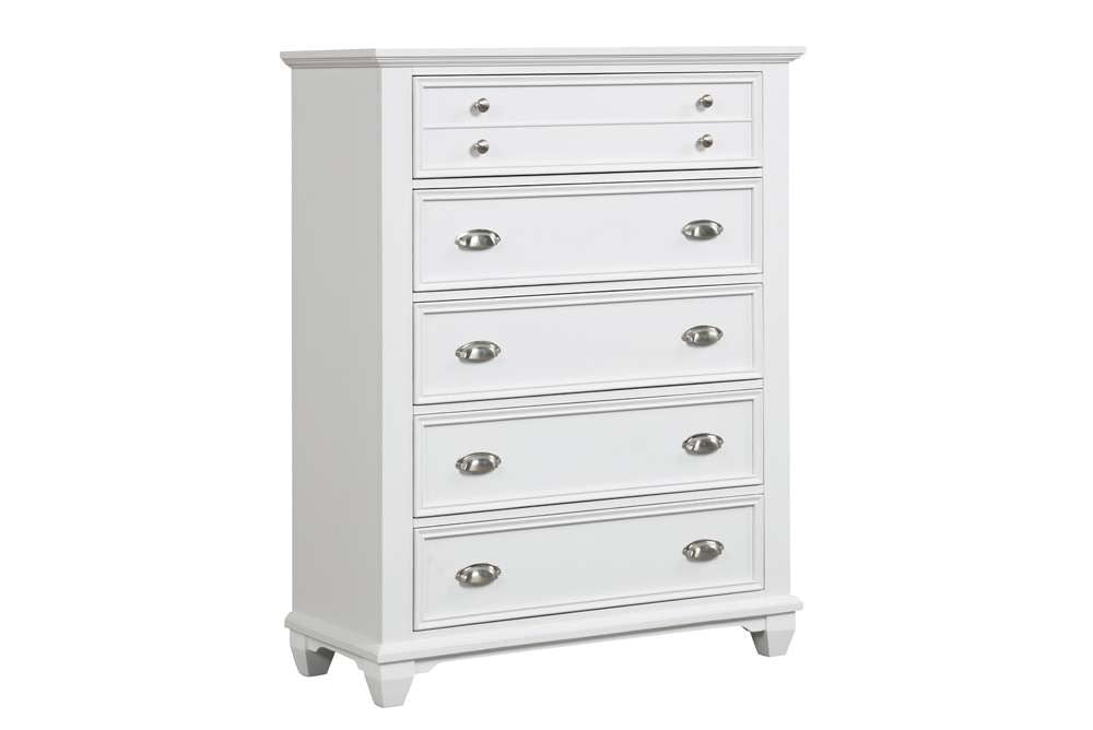 New Classic Furniture - Jamestown Chest- White - B2118-070 veiw 1