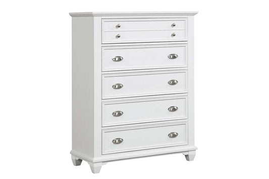 New Classic Furniture - Jamestown Chest- White - B2118-070 veiw 1