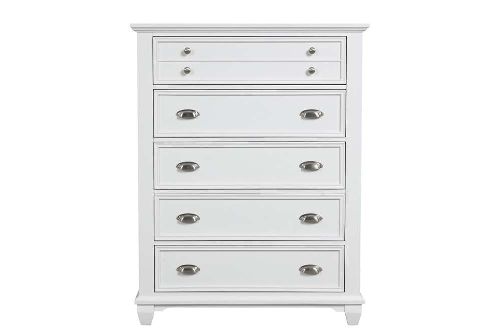 New Classic Furniture - Jamestown Chest- White - B2118-070 veiw 3