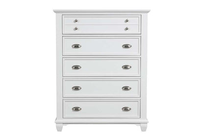 New Classic Furniture - Jamestown Chest- White - B2118-070 veiw 3