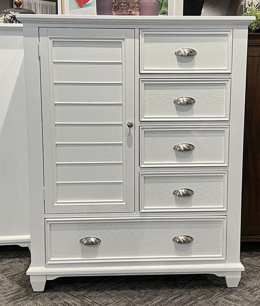 New Classic Furniture - Jamestown Door Chest- White - B2118-075 view 1