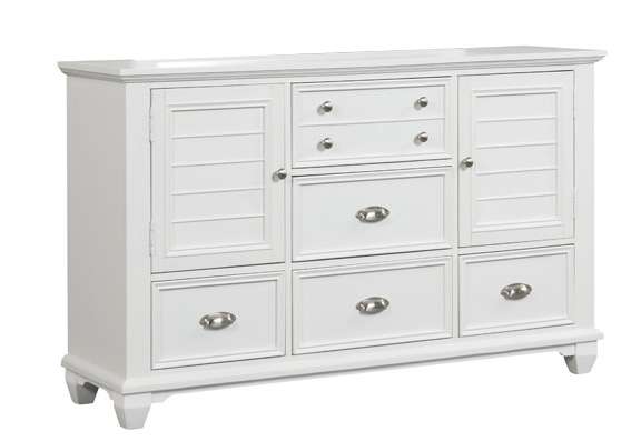 New Classic Furniture - Jamestown Dresser- White - B2118-050 veiw 1