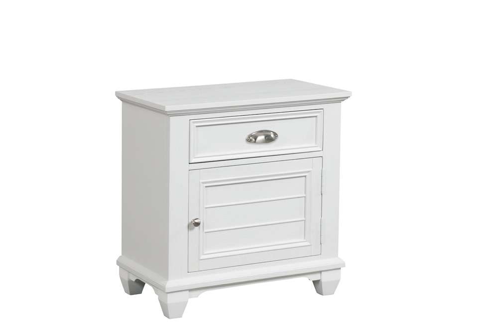 New Classic Furniture - Jamestown Nightstand- White - B2118-040 veiw 2