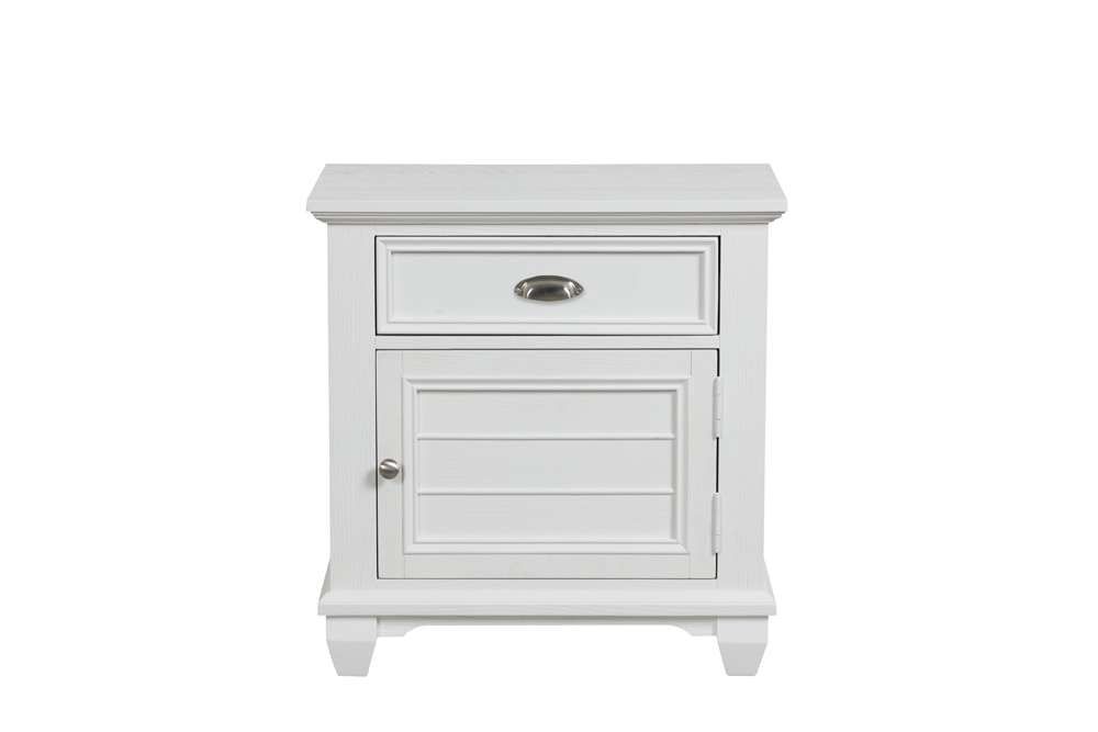 New Classic Furniture - Jamestown Nightstand- White - B2118-040 veiw 3