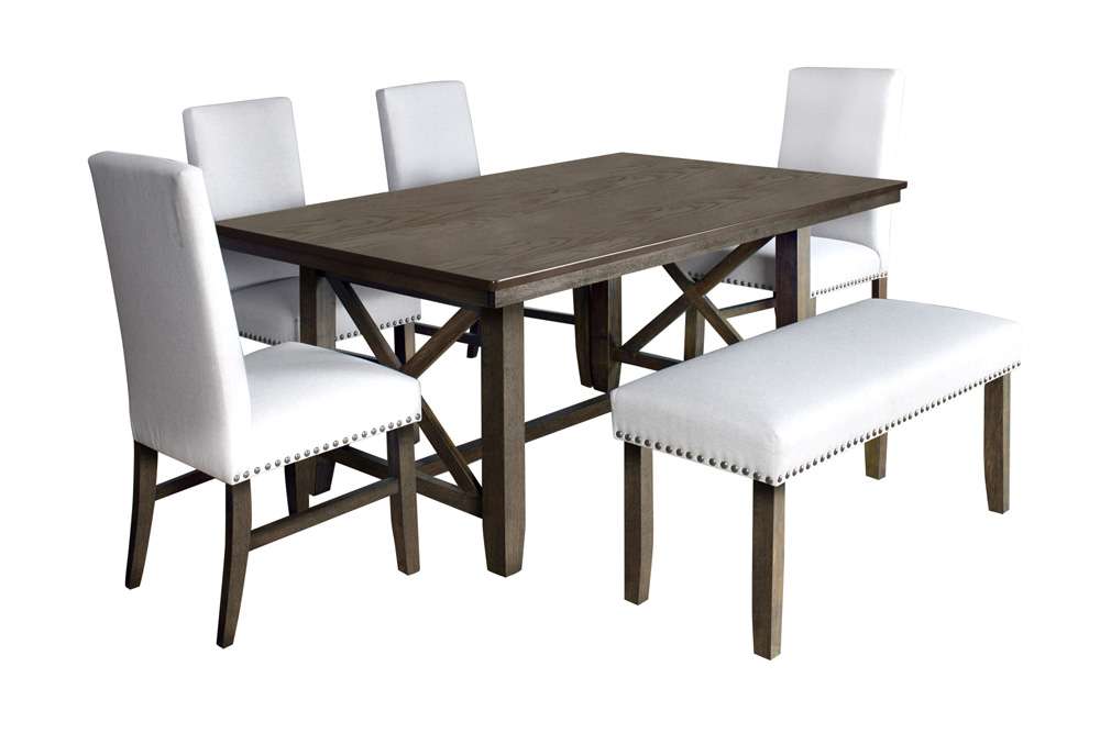 New Classic Furniture - Julius Seating Bench-Walnut Brown - D1802-25 veiw 6