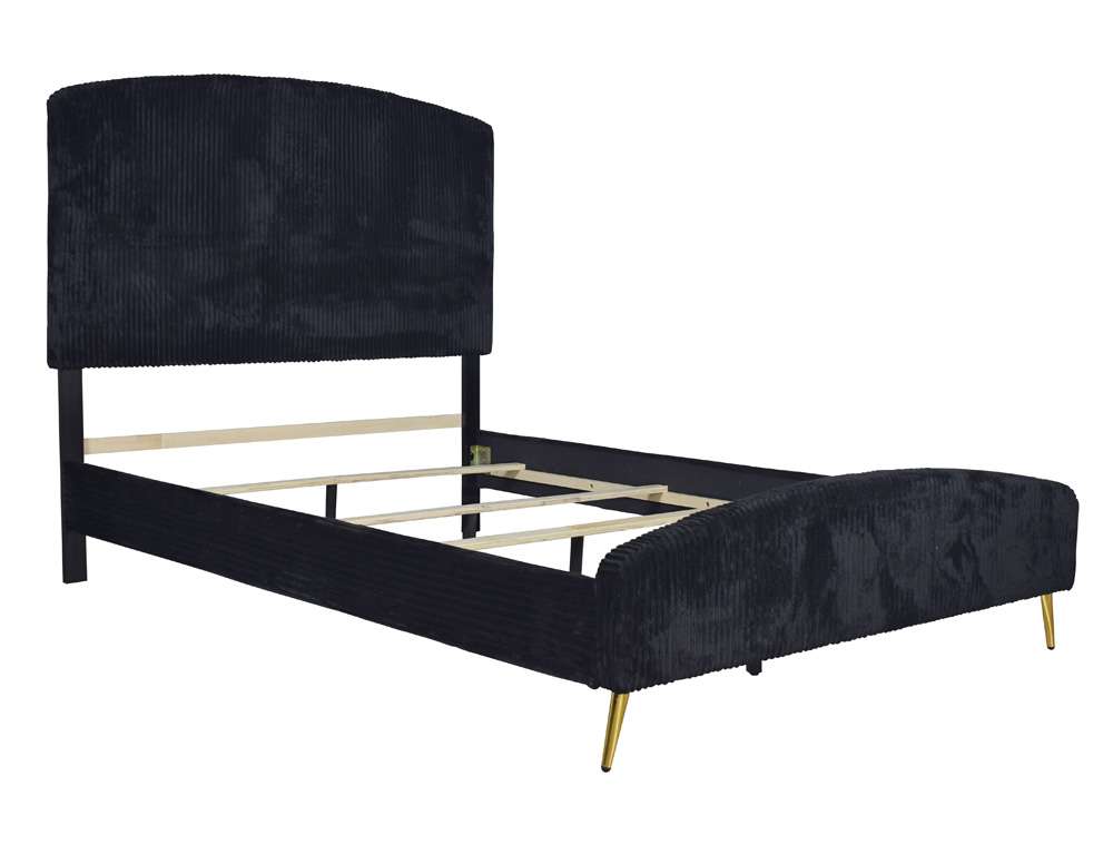 New Classic Furniture - Kailani Black  - 5/0 Queen Bed - 00-4378K-300 veiw 3