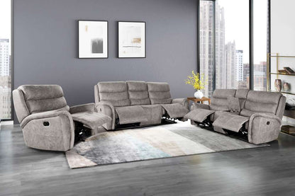 New Classic Furniture - Kamari  Sofa W/Dual Recliner-Gray - U092-30-GRY veiw 3
