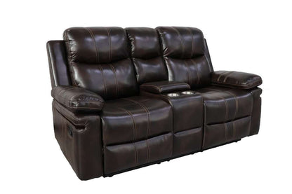New Classic Furniture - Kellen Console Loveseat W/ Pwr Fr-Brown - U6023-25P1-BRN veiw 1