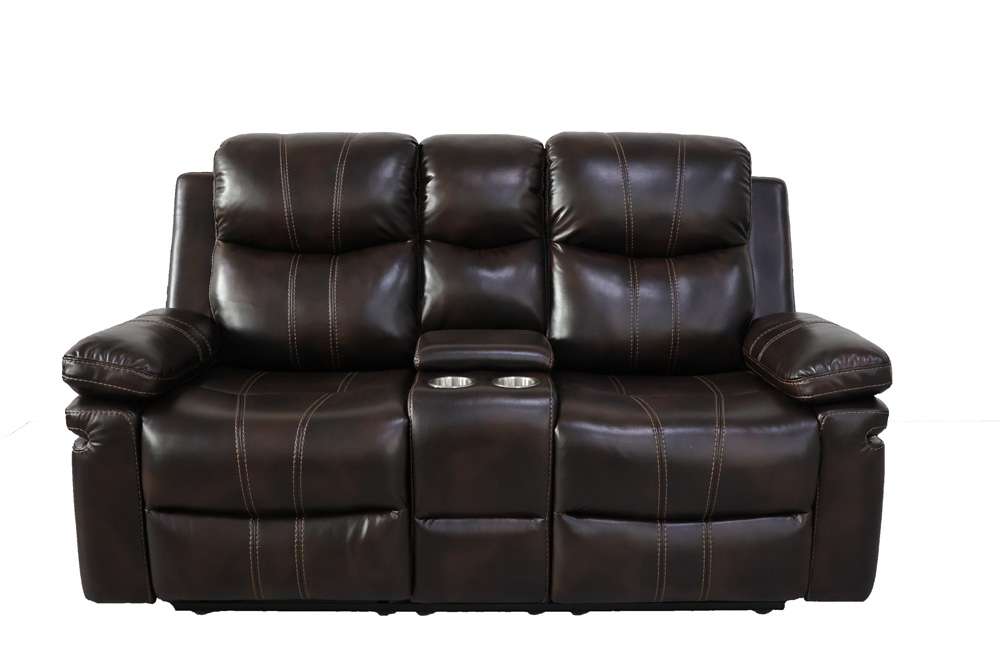 New Classic Furniture - Kellen Console Loveseat W/ Pwr Fr-Brown - U6023-25P1-BRN veiw 3