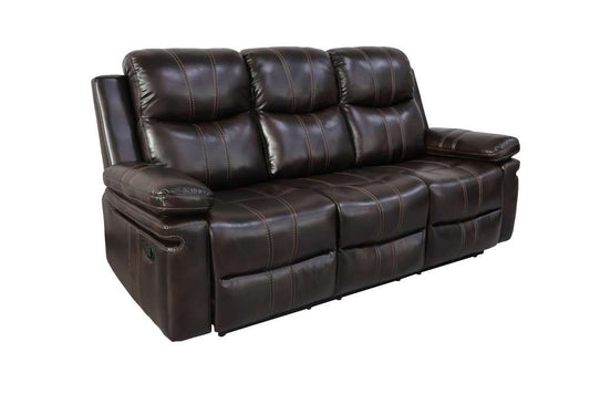 New Classic Furniture - Kellen  Sofa W/Dual Recliner & Drop Down  Tray-Brown - U6023-30-BRN veiw 1