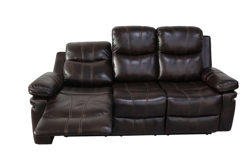 New Classic Furniture - Kellen  Sofa W/Dual Recliner & Drop Down  Tray-Brown - U6023-30-BRN veiw 6