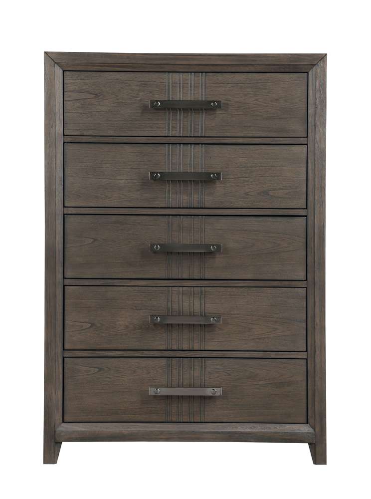 New Classic Furniture - Landon Chest-Walnut - B6001-070 veiw 4