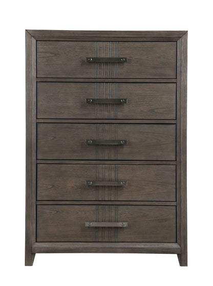 New Classic Furniture - Landon Chest-Walnut - B6001-070 veiw 4