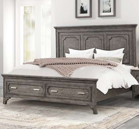 New Classic Furniture - Lisbon 50in Queen Bed-Gray - 00-1605-300 veiw 1