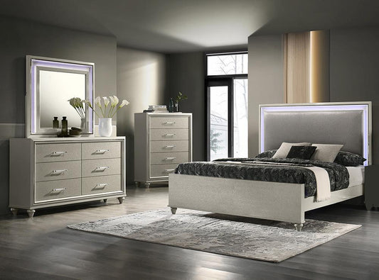 New Classic Furniture - Lumina - 5/0 Queen 4Pcs Set (B/Dr/Mr/ Ch) - 00-2210-34C veiw 1