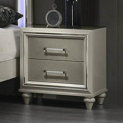 New Classic Furniture - Lumina Nightstand - Silver - B2210-040 veiw 1