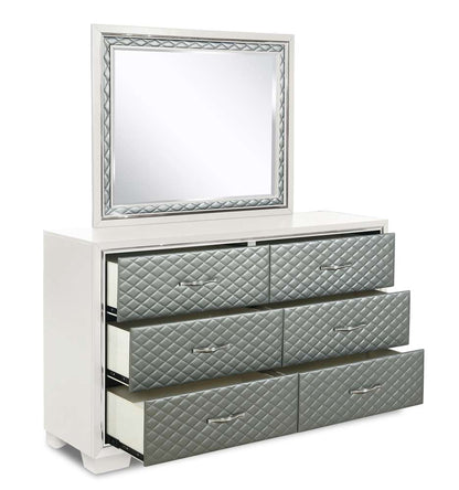 New Classic Furniture - Luxor Dresser-White - B2025W-050 veiw 3