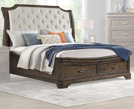 New Classic Furniture - Lyndhurst 60in Western King Bed-Walnut - 00-493B-200 veiw 1
