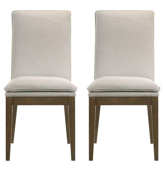 New Classic Furniture - Maggie Dining Chair W/Natural Cushion-Walnut (Set of 2) - D7185B-20-NAT view 1