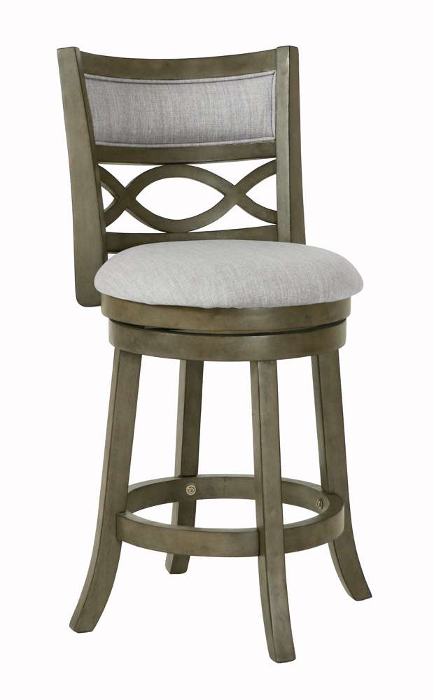 New Classic Furniture - Manchester 24in Counter Stool-Ant Gray With Fabric Seat - S1128-CS-FG veiw 1