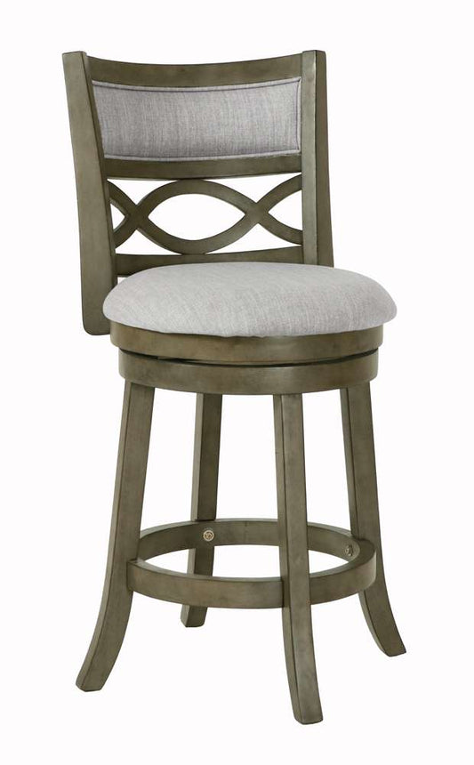 New Classic Furniture - Manchester 24in Counter Stool-Ant Gray With Fabric Seat - S1128-CS-FG veiw 1