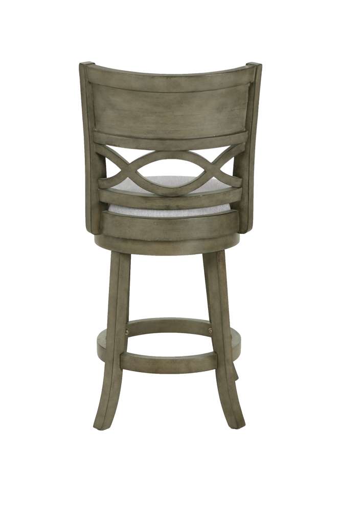 New Classic Furniture - Manchester 24in Counter Stool-Ant Gray With Fabric Seat - S1128-CS-FG veiw 2