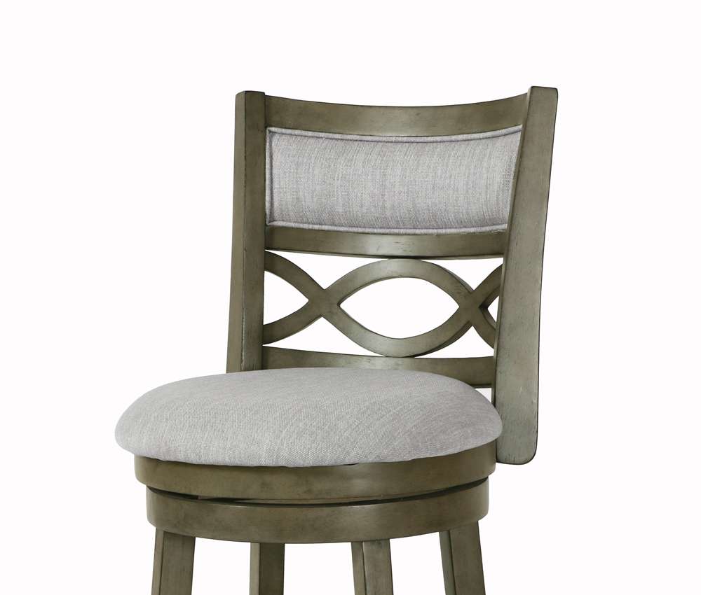 New Classic Furniture - Manchester 24in Counter Stool-Ant Gray With Fabric Seat - S1128-CS-FG veiw 3