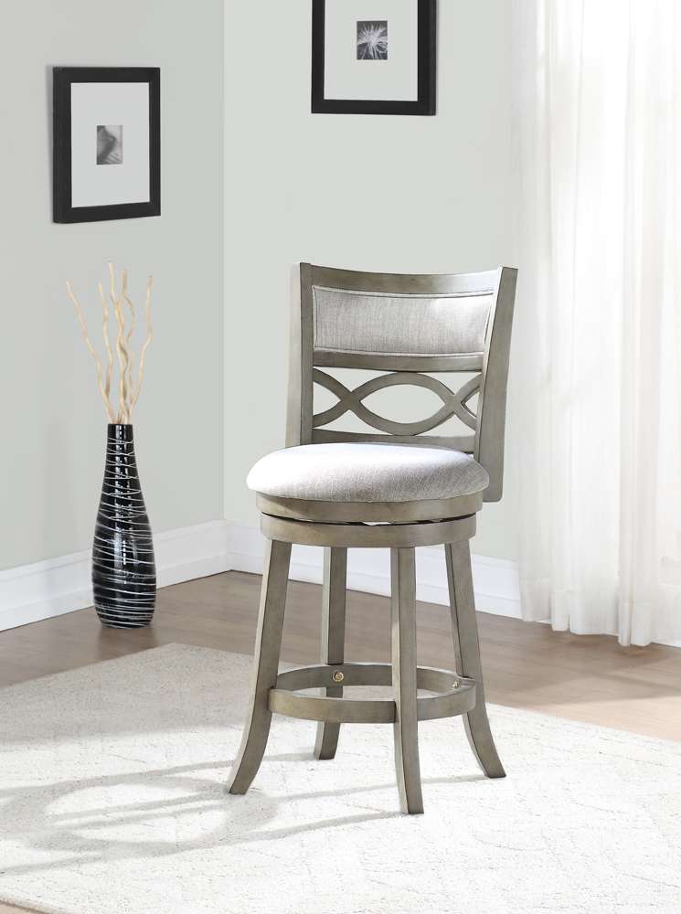 New Classic Furniture - Manchester 24in Counter Stool-Ant Gray With Fabric Seat - S1128-CS-FG veiw 5