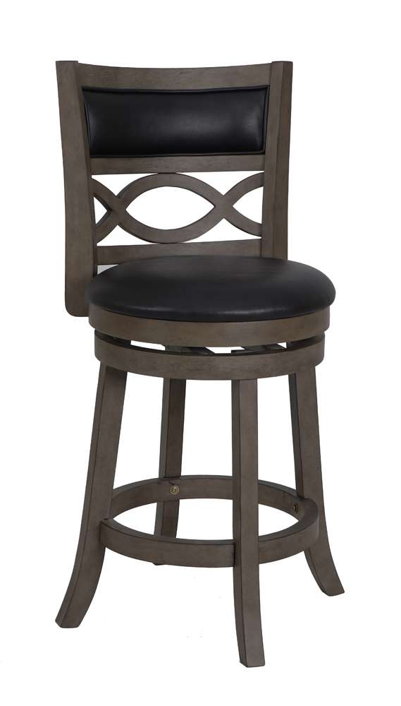 New Classic Furniture - Manchester 24in Counter Stool-Ant Gray With Pu Seat - S1128-CS-PG veiw 1
