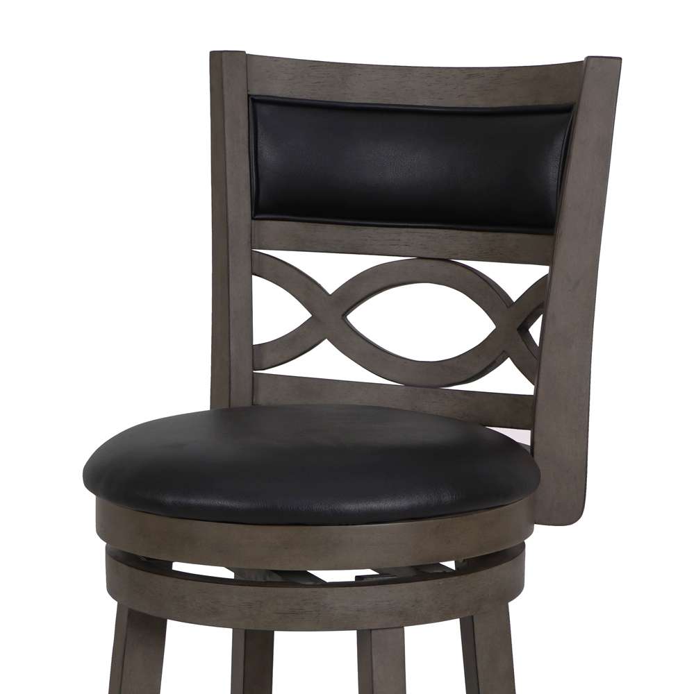 New Classic Furniture - Manchester 24in Counter Stool-Ant Gray With Pu Seat - S1128-CS-PG veiw 3