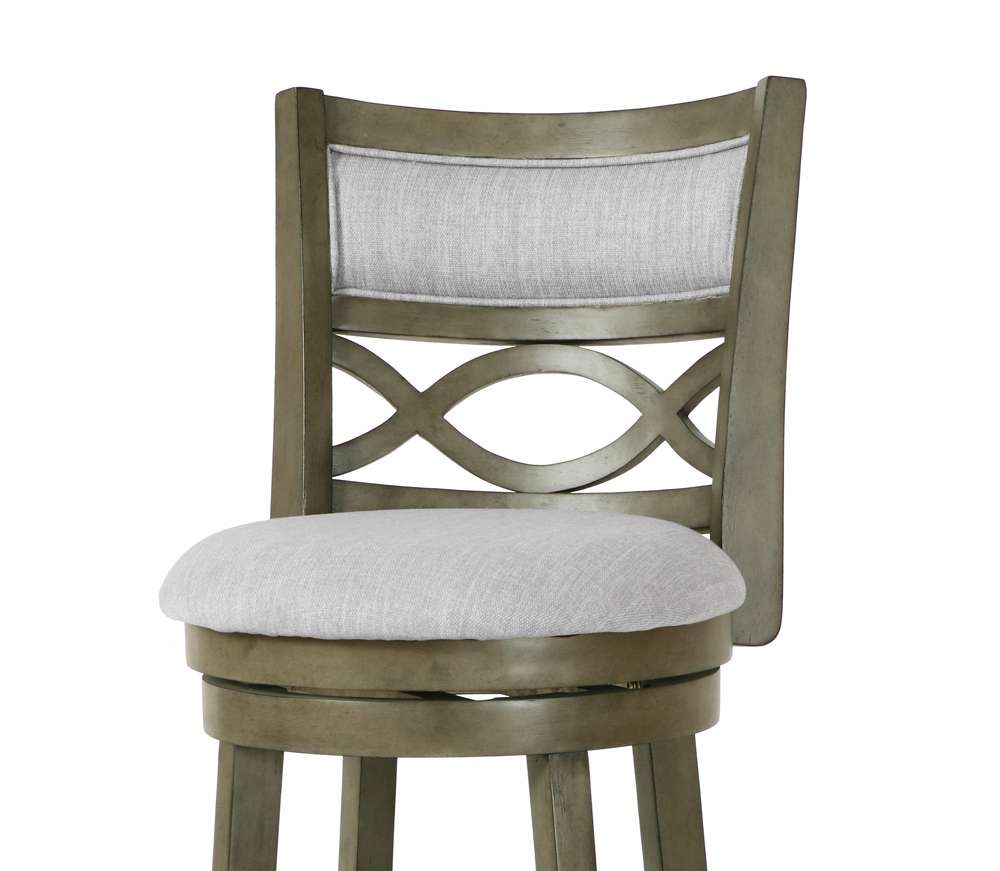 New Classic Furniture - Manchester 29in Bar Stool-Ant Gray With Fabric Seat - S1128-BS-FG veiw 3