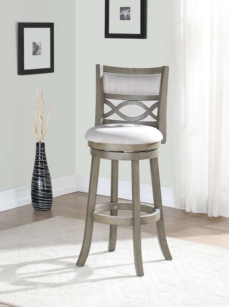 New Classic Furniture - Manchester 29in Bar Stool-Ant Gray With Fabric Seat - S1128-BS-FG veiw 5