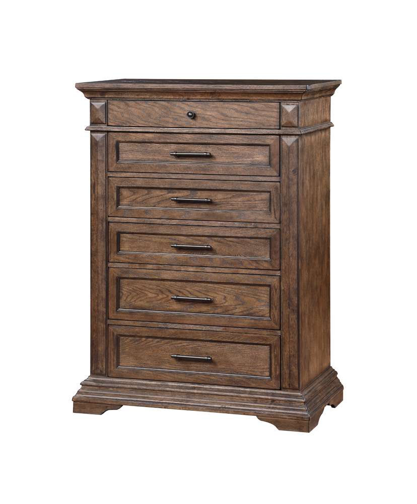 New Classic Furniture - Mar Vista Chest-Walnut - B658-070 veiw 1