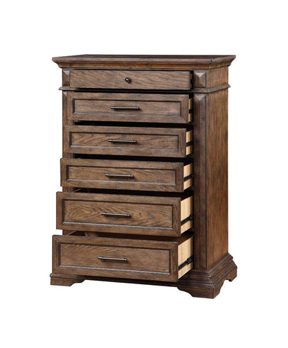 New Classic Furniture - Mar Vista Chest-Walnut - B658-070 veiw 3