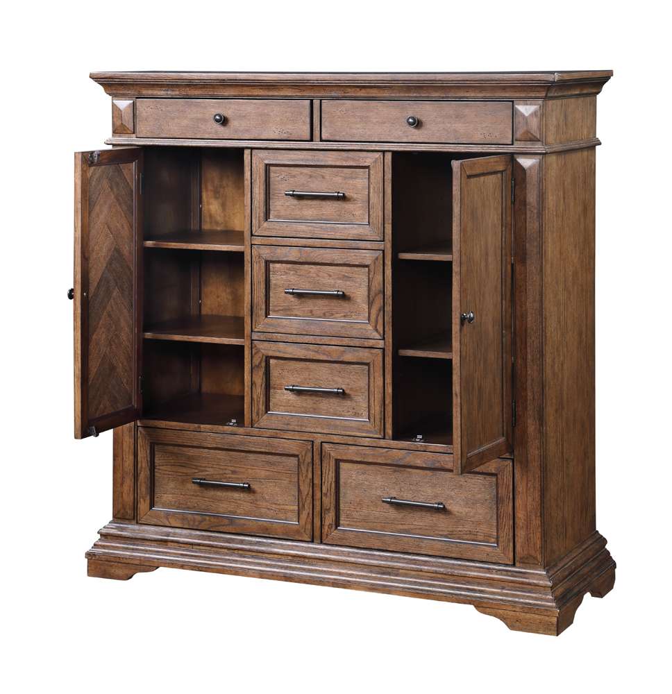 New Classic Furniture - Mar Vista Door Chest-Walnut - B658-075 veiw 5