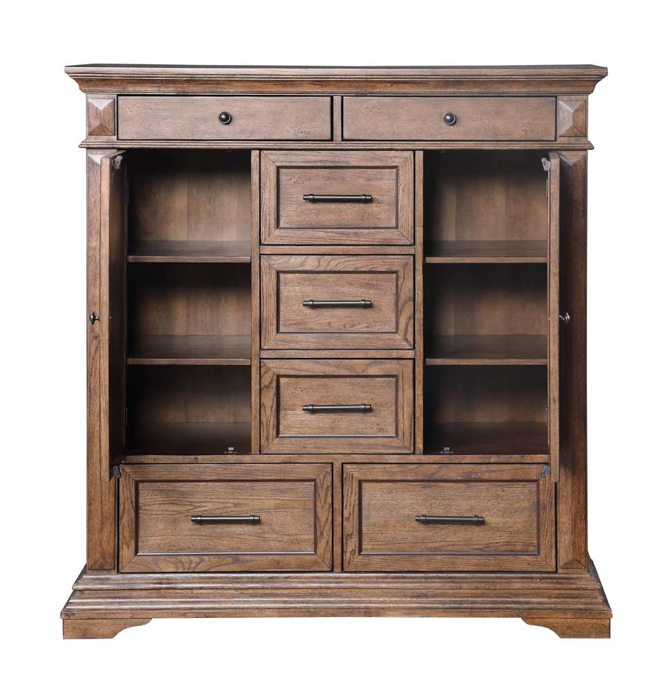 New Classic Furniture - Mar Vista Door Chest-Walnut - B658-075 veiw 6