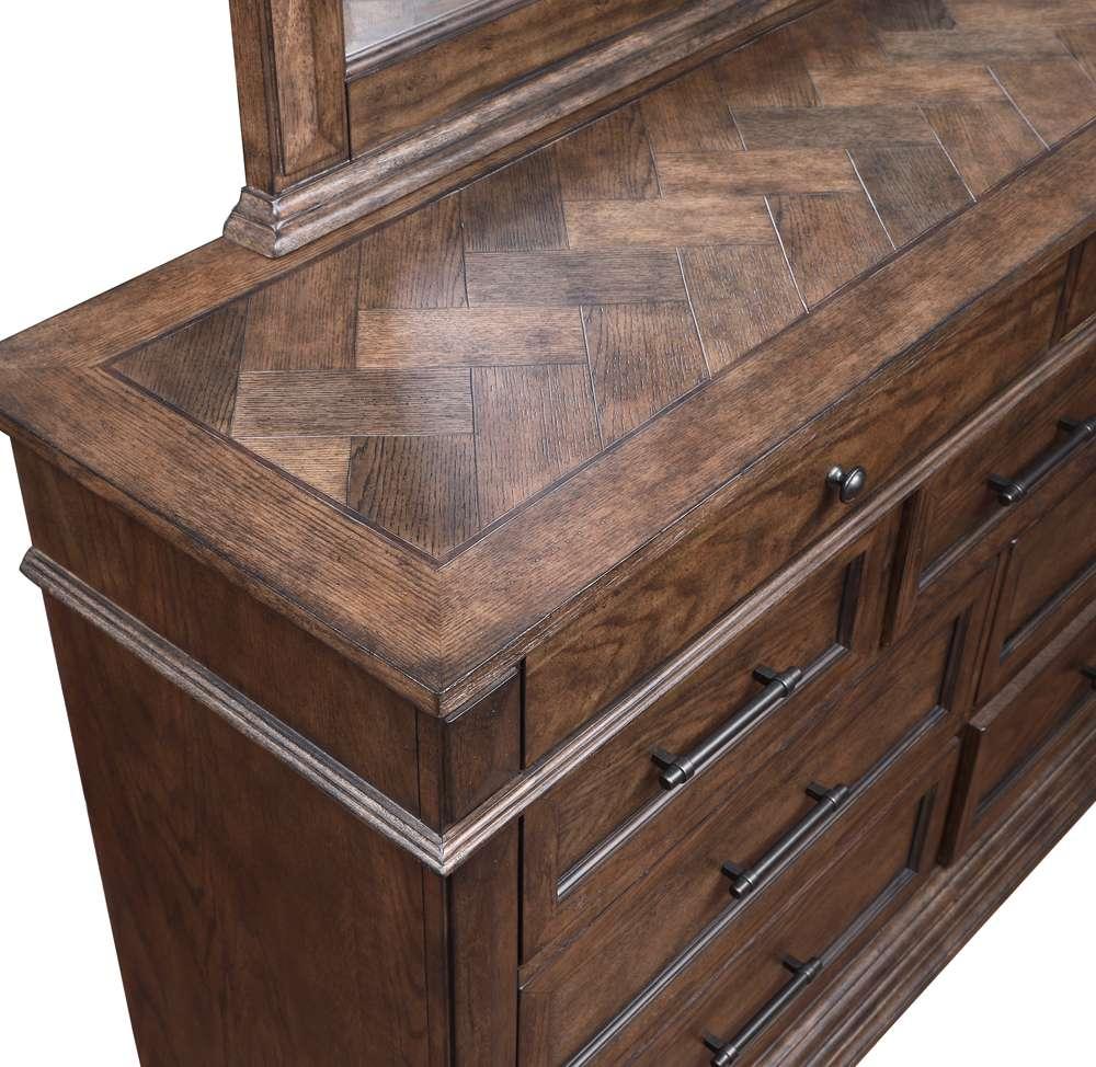 New Classic Furniture - Mar Vista Dresser-Walnut - B658-050 veiw 4