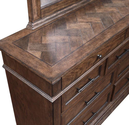New Classic Furniture - Mar Vista Dresser-Walnut - B658-050 veiw 4