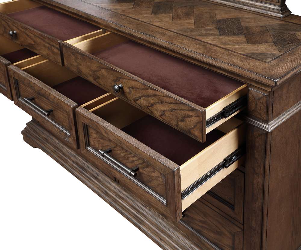 New Classic Furniture - Mar Vista Dresser-Walnut - B658-050 veiw 5