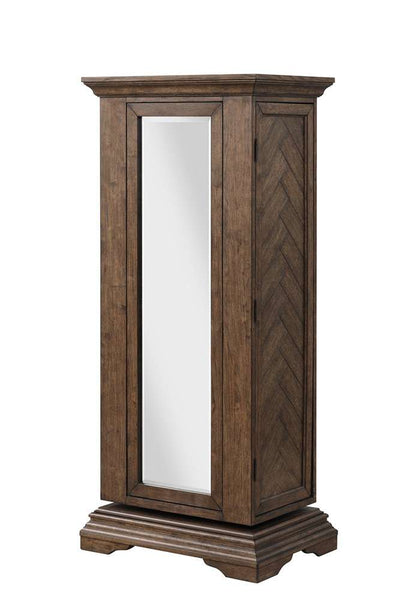 New Classic Furniture - Mar Vista Swivel Lingerie Chest W/Mirror-Walnut - B658-079 veiw 4