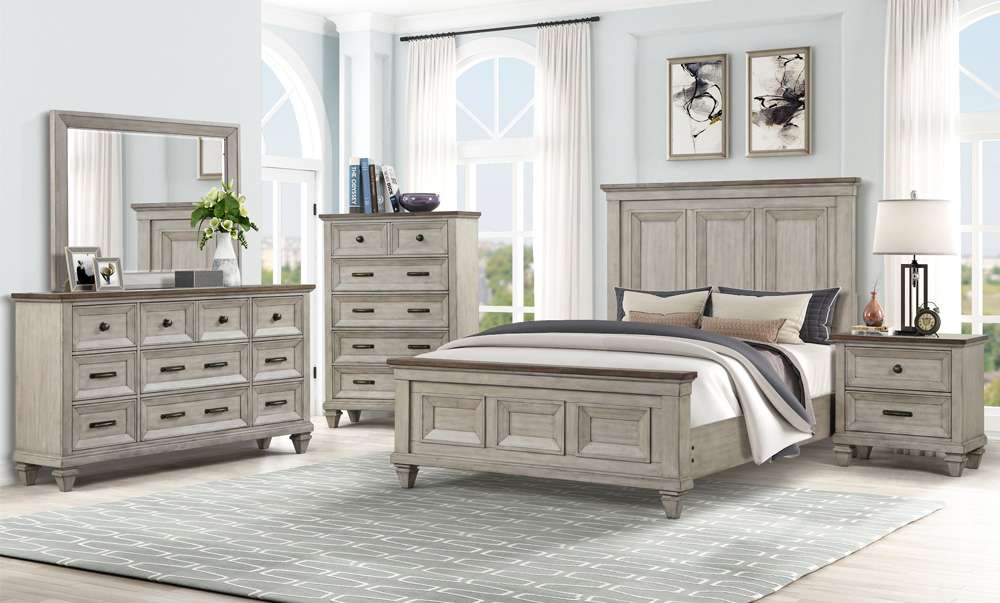 New Classic Furniture - Mariana 6/6 Ek 5Pc -Bed,Dresser,Mirror,Nightstand,Chest - 00-2114-15C view 1