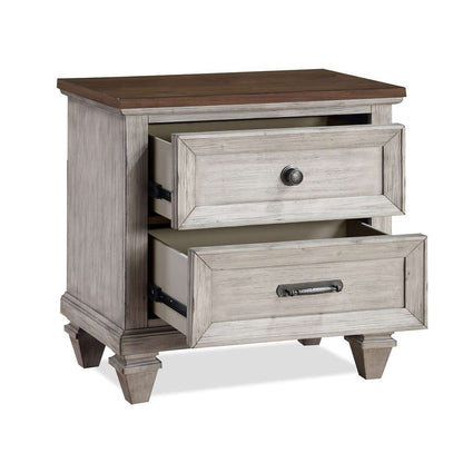 New Classic Furniture - Mariana Nightstand W/Usb-Vintage Creme - B2114-040 veiw 5