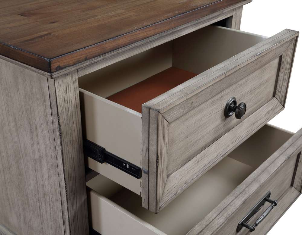 New Classic Furniture - Mariana Nightstand W/Usb-Vintage Creme - B2114-040 veiw 6