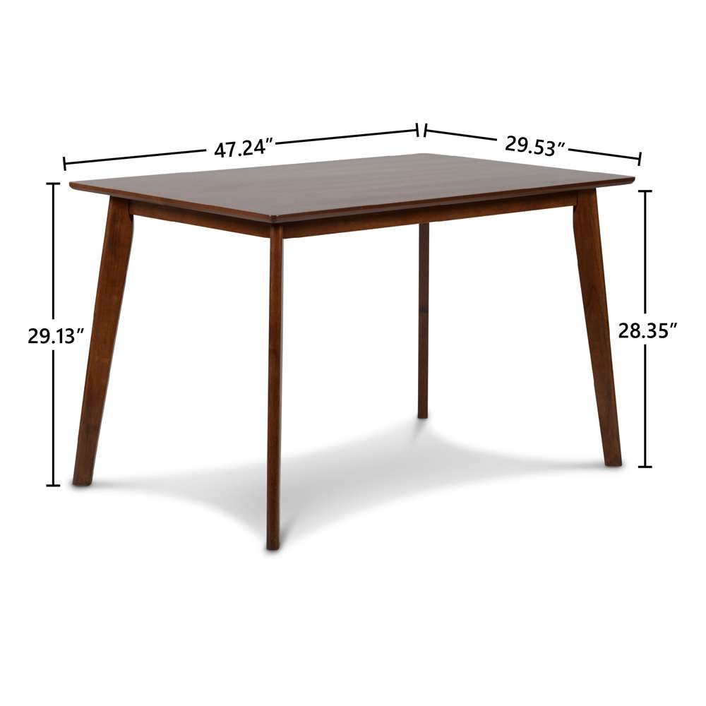 New Classic Furniture - Morocco 47in Rectangle Dining Table-Walnut Brown - D331-10 veiw 5