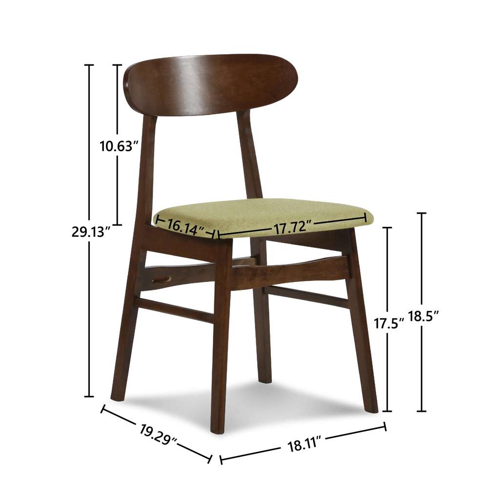 New Classic Furniture - Morocco Dining Chair With Green Seat Cushion (Set of 2) - D331-20-GRN veiw 3