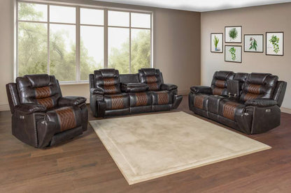 New Classic Furniture - Nikko  Sofa W/Pwr Fr-Brown - U7005-30P1-BRN veiw 2
