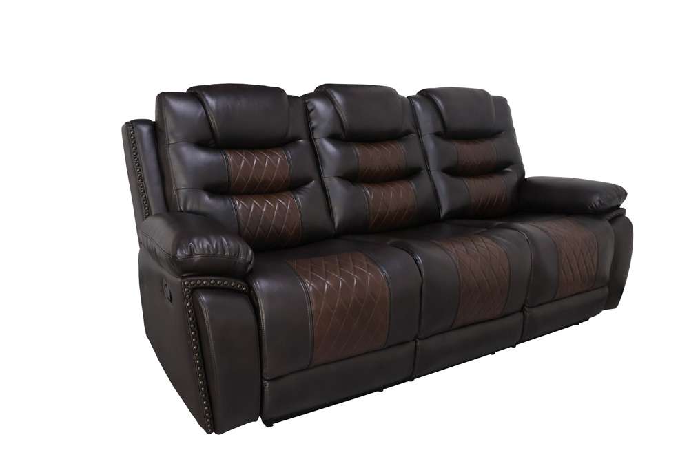 New Classic Furniture - Nikko  Sofa W/Pwr Fr-Brown - U7005-30P1-BRN veiw 3