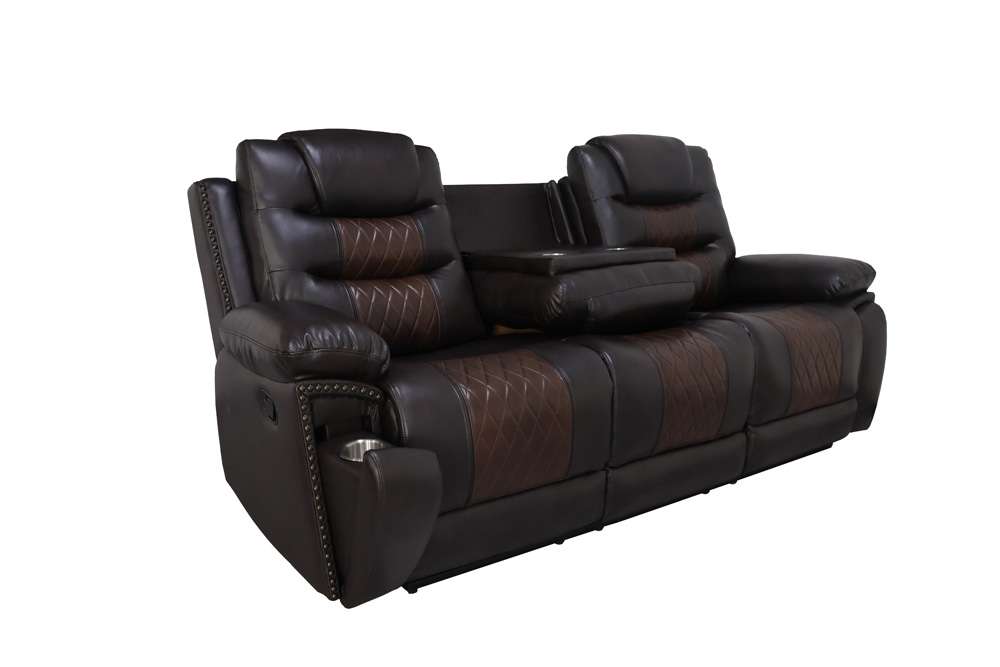 New Classic Furniture - Nikko  Sofa W/Pwr Fr-Brown - U7005-30P1-BRN veiw 4