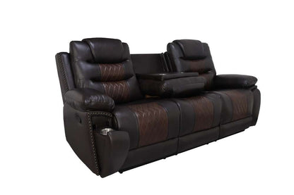 New Classic Furniture - Nikko  Sofa W/Pwr Fr-Brown - U7005-30P1-BRN veiw 4